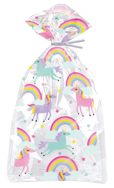 Rainbow Unicorn Cellophane Bags 20ct A Birthday Place