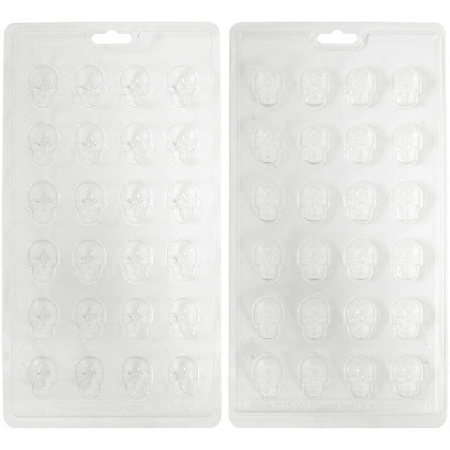 Halloween Candy Molds Silicone Chocolate Candy Mold Skull Shape Mold for  Making Halloween Candy, Muffins, Chocolates, Cake, Soap 