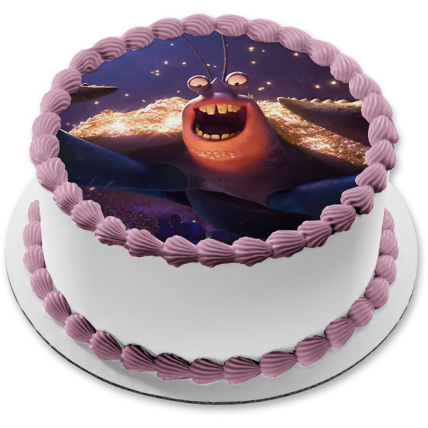 3D fashion Tamatoa fondant topper - Moana's friends character. Great to decorate your Birthday cake.