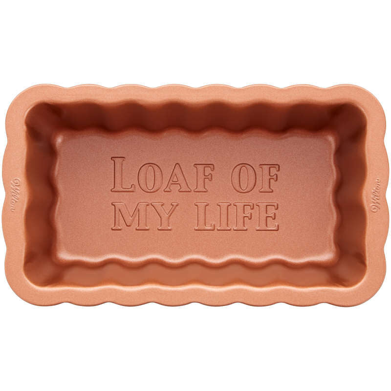 8-Inch Copper Scalloped Loaf Pan – A Birthday Place