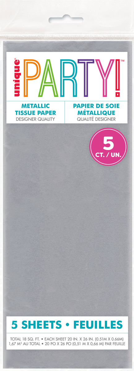 Silver Metallic Tissue Sheets, 5ct – A Birthday Place