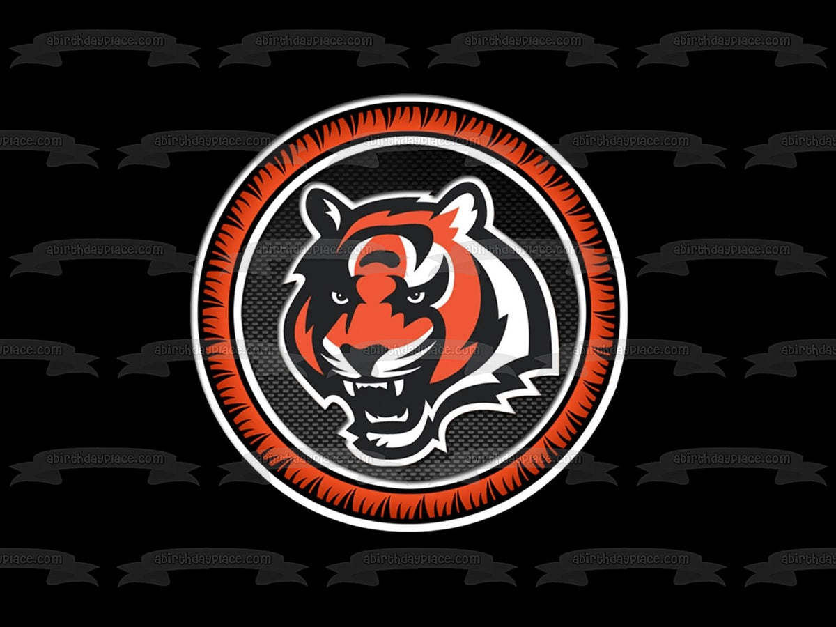 Cincinnati Bengals Logo NFL Black Background Edible Cake Topper Image – A  Birthday Place