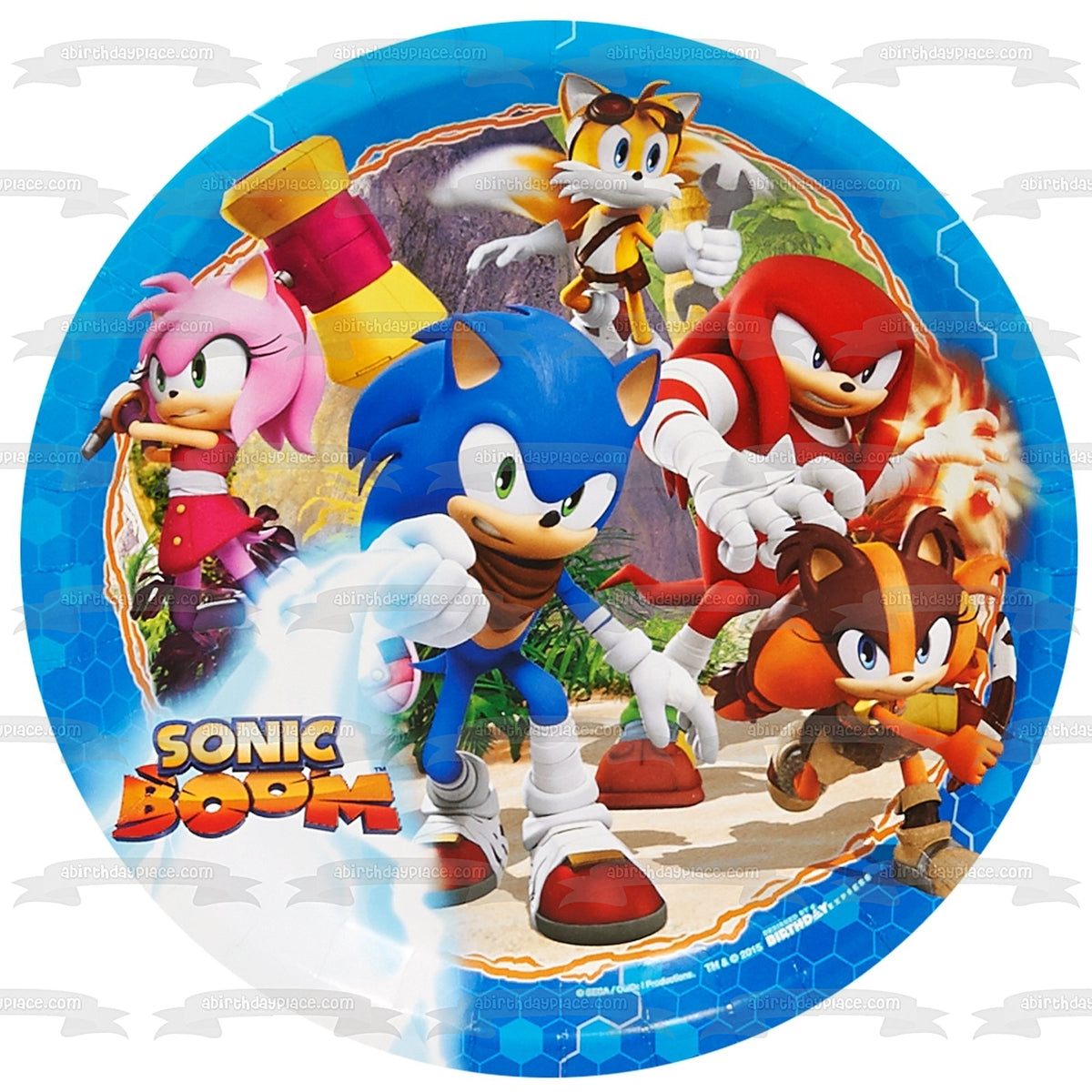 Sonic the Hedgehog Knuckles the Echidna Edible Cake Topper Image ABPID – A  Birthday Place