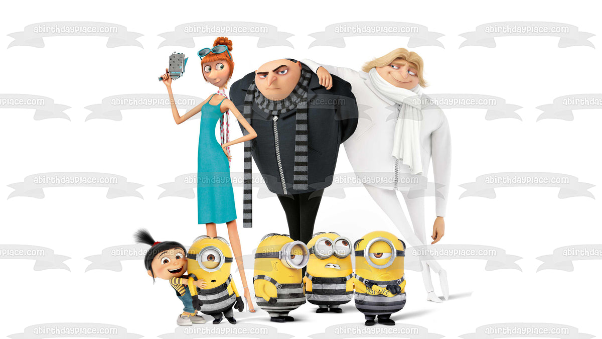 Despicable Me 3 Minions Felonious Gru Agnes Gru Lucy Wilde and Dru Gru – A  Birthday Place