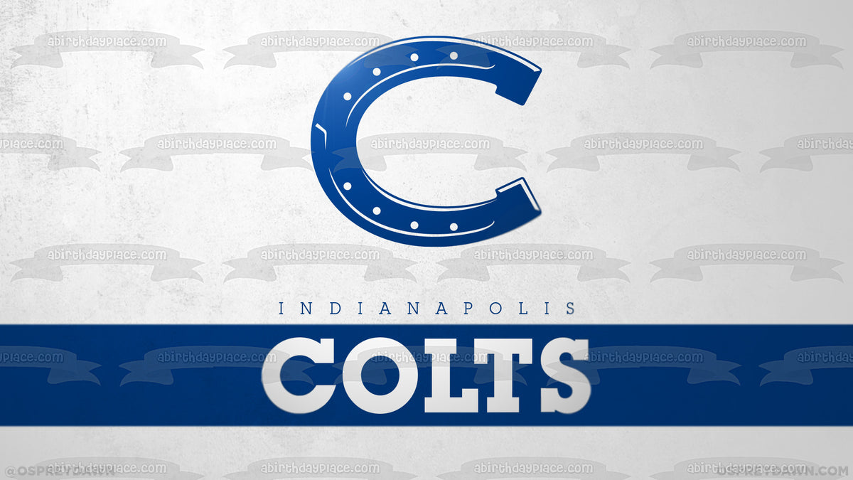 Indianapolis Colts Logo NFL Edible Cake Topper Image ABPID06354 – A  Birthday Place