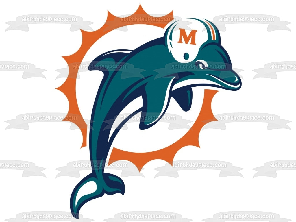 Miami Dolphins Professional American Football Team Edible Cake Topper – A  Birthday Place