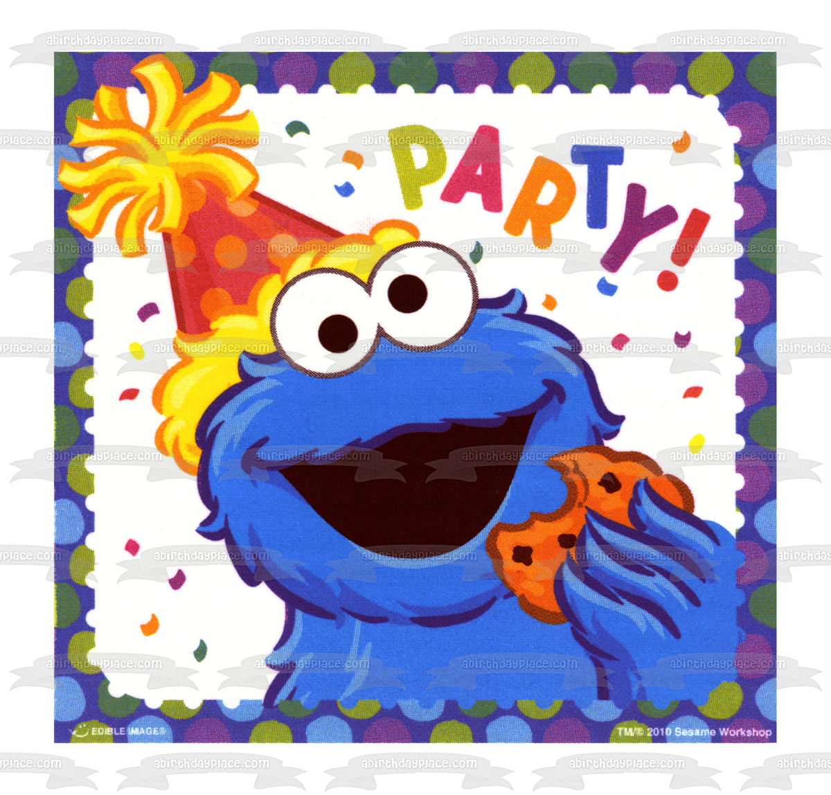 Party Cookie Monster Sesame Street Edible Cake Topper Image ABPID05131 – A  Birthday Place