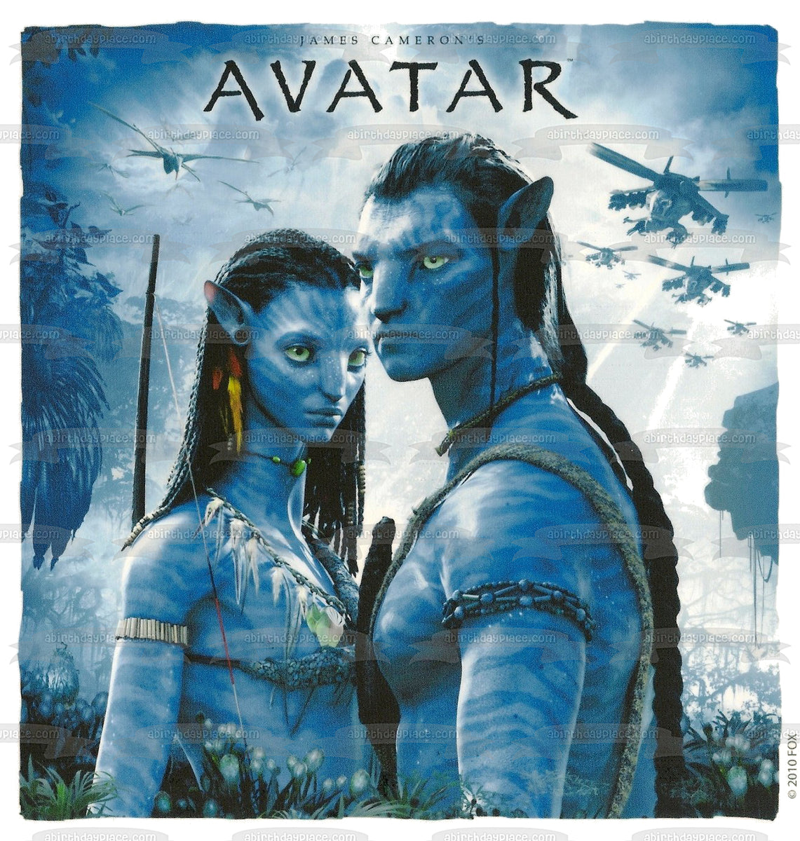 Avatar Pandora Na'vi Jake Sully And Neytiri Edible Cake Topper Image A 