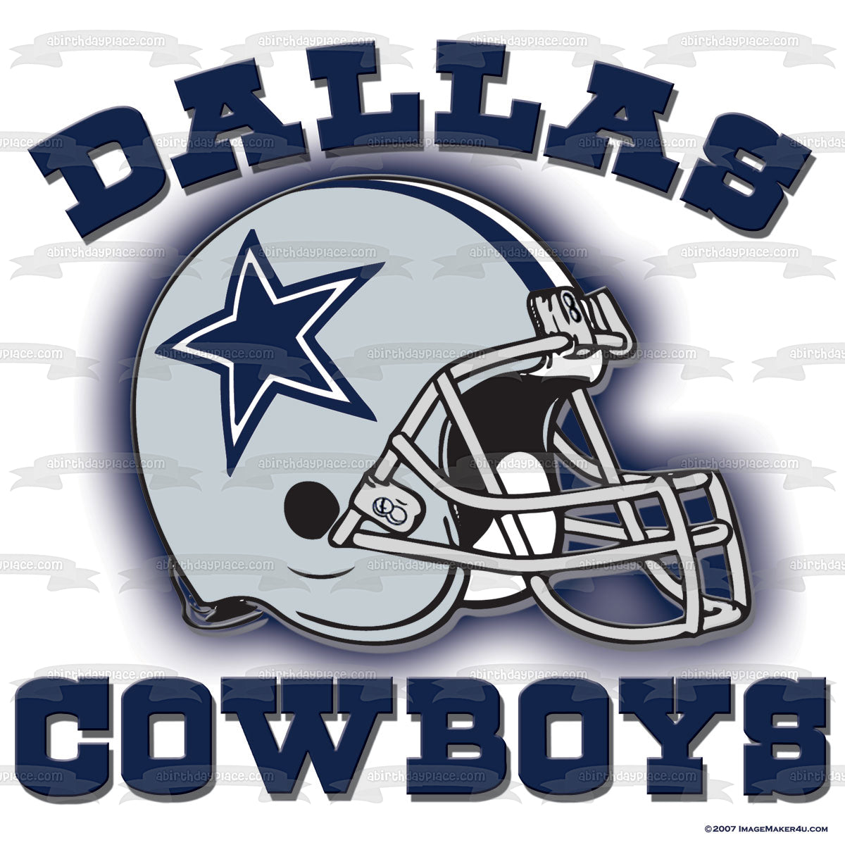 Dallas Cowboys Logo Stars NFL Edible Cupcake Topper Images ABPID05580 – A  Birthday Place