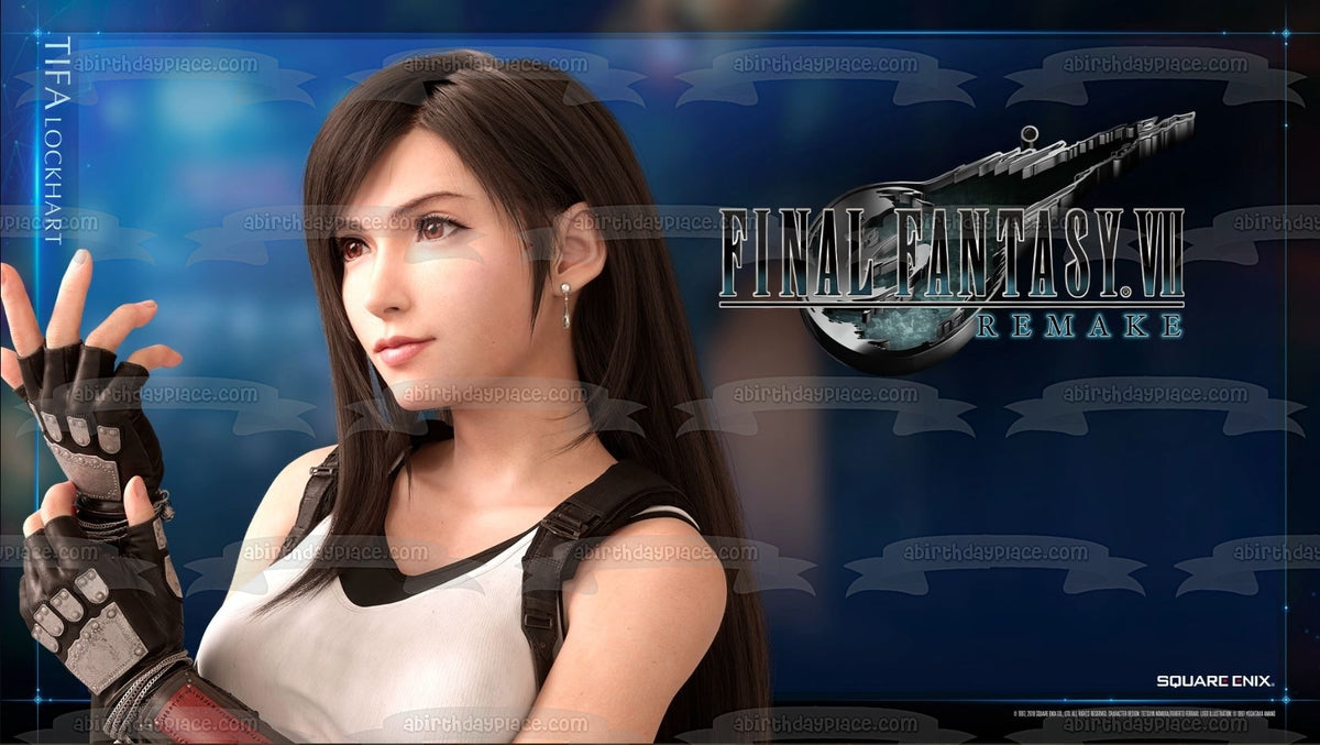 Final Fantasy 7 Remake Tifa Lockhart Edible Cake Topper Image ABPID519 – A  Birthday Place