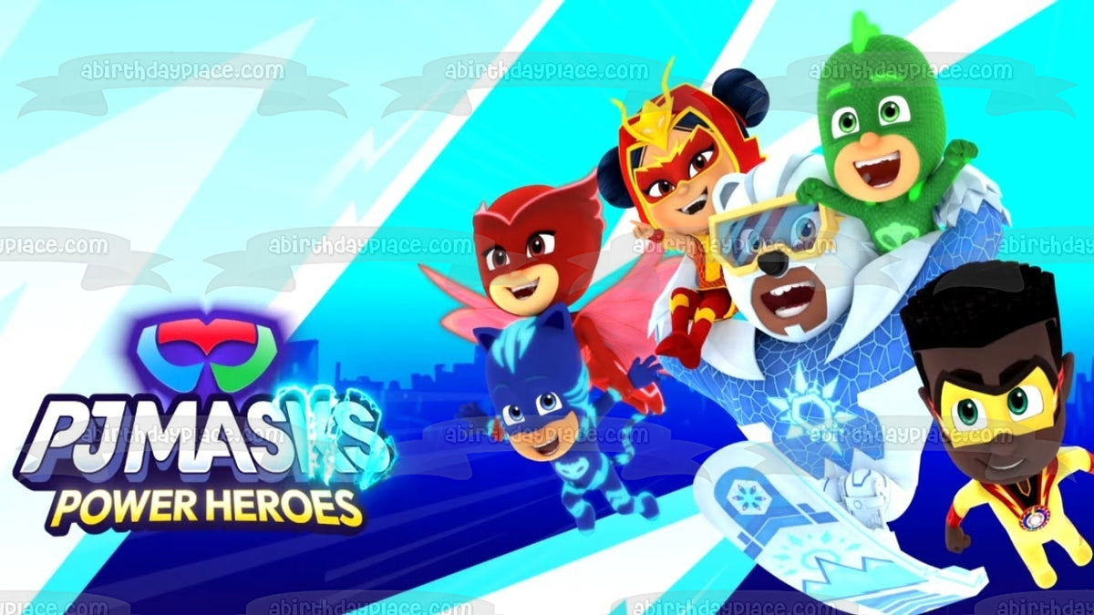 Pj Masks Power Heroes Catboy Owlette Gekko an Yu Newton Star and Ice C – A  Birthday Place