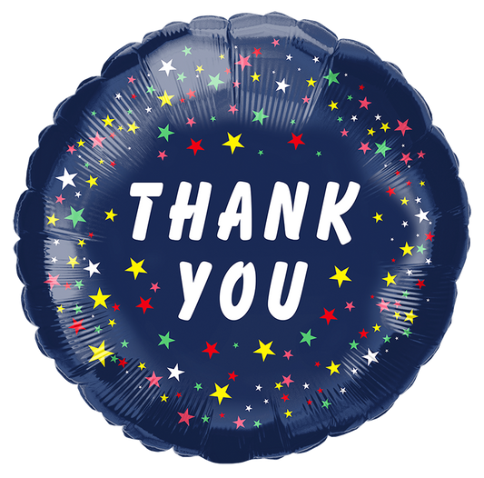 Blue Thank You 18" Round Foil Balloon, 1ct