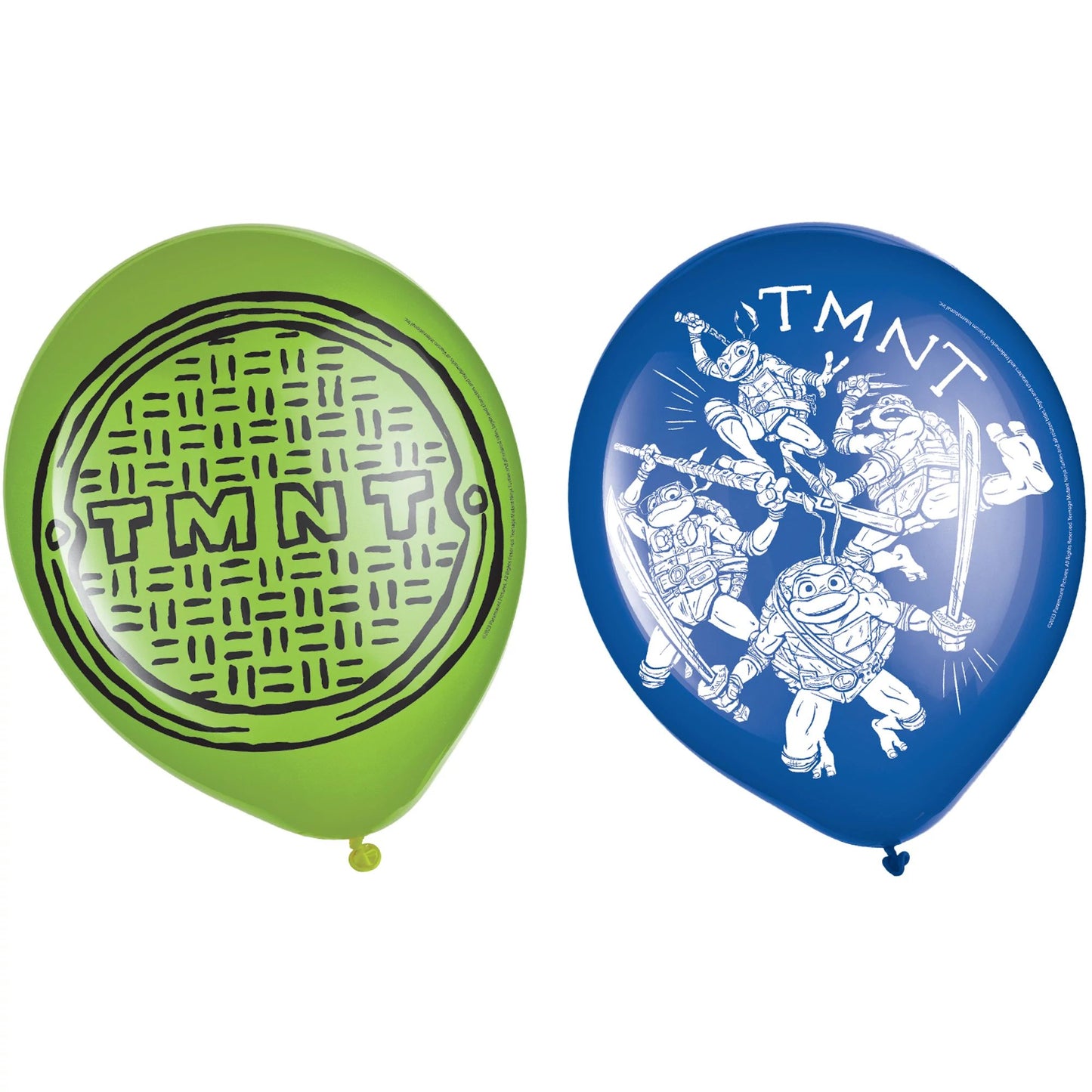 TMNT: Mutant Mayhem Globos de látex de 12", 6 unidades