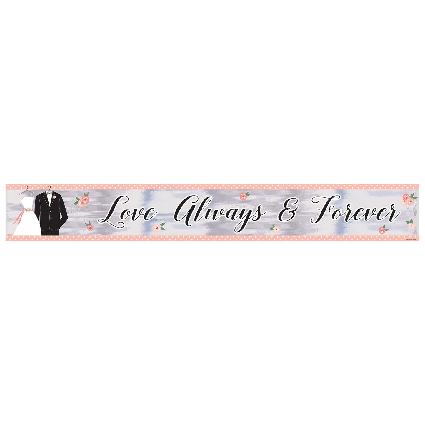 Wedding Attire Foil Banner