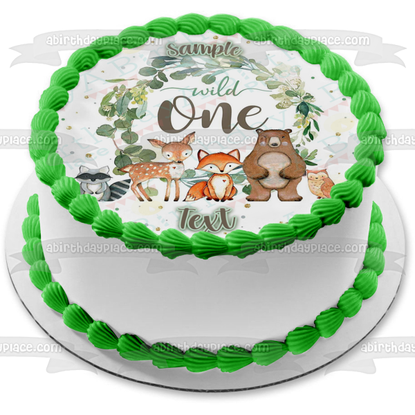 Imagen comestible para decoración de tarta Wild One ABPID57741