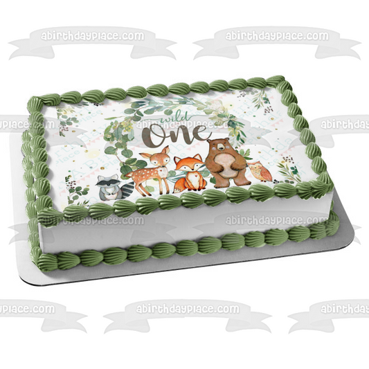 Wild One Edible Cake Topper Image ABPID57741