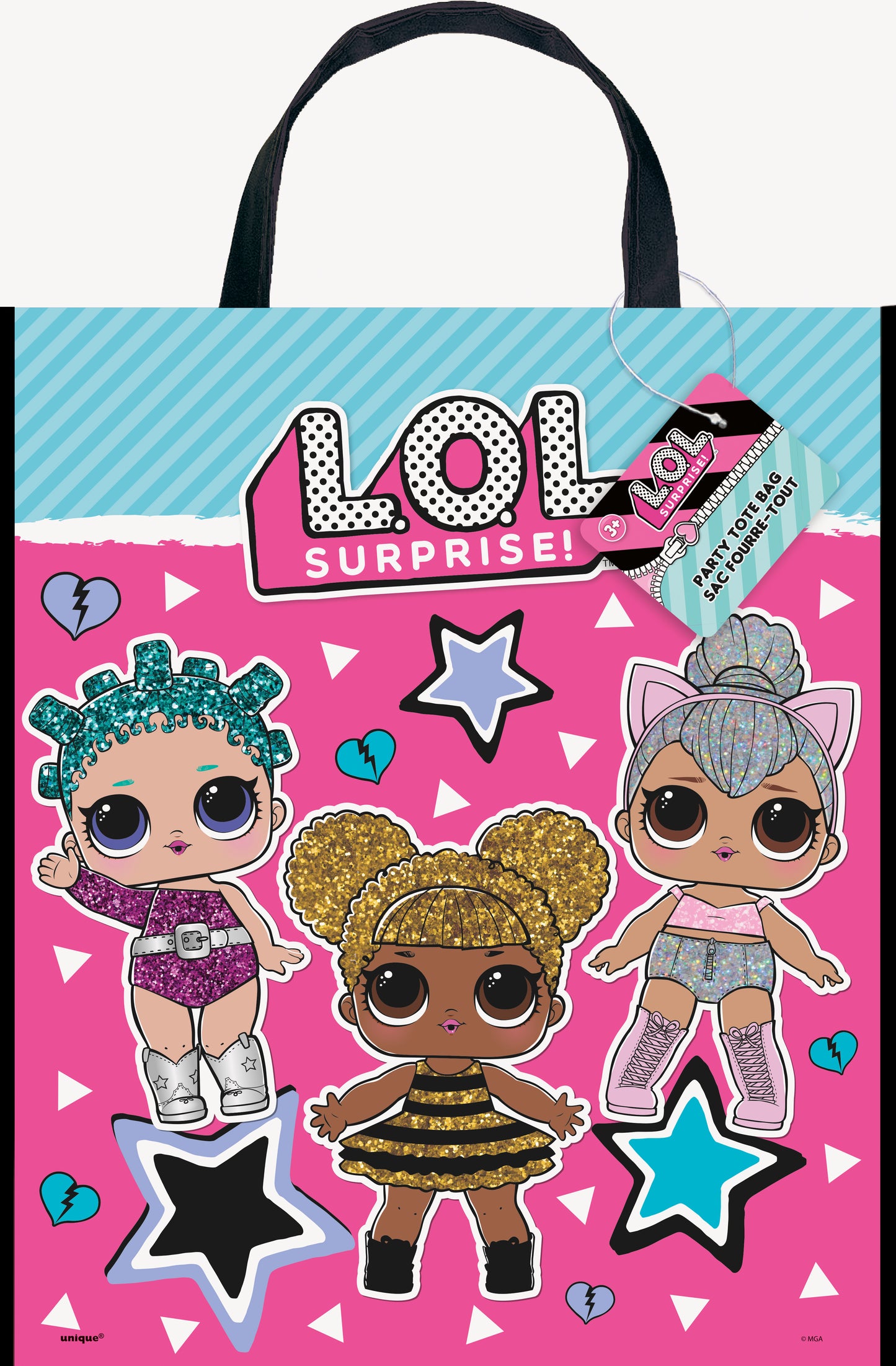 LOL Surprise Tote Bag, 13" x 11", 1ct