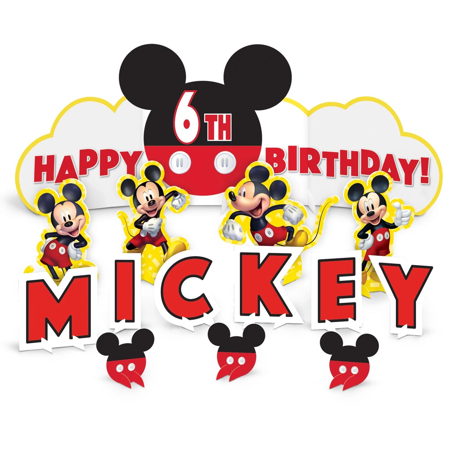 Mickey Mouse Birthday Table Decorating Kit