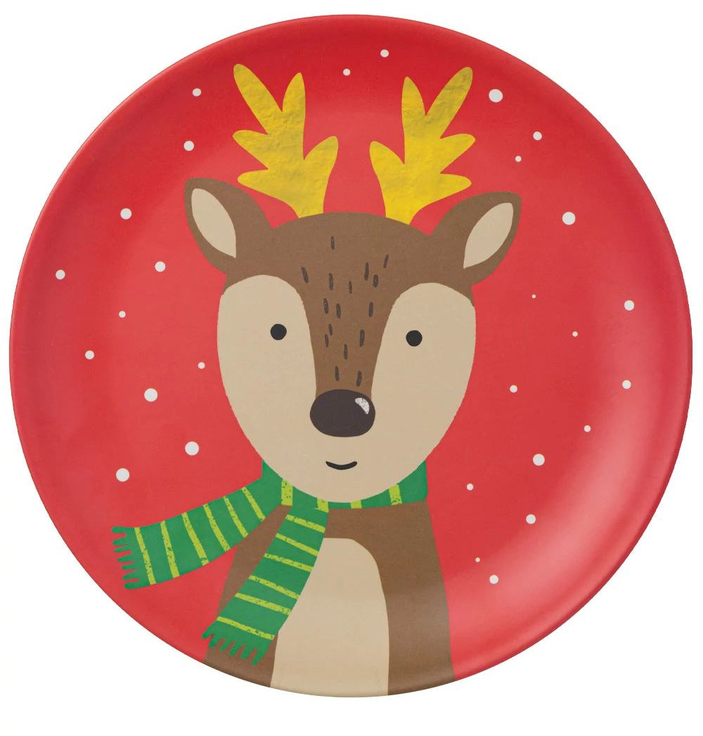 Reindeer Winter 10" Plate, 1ct