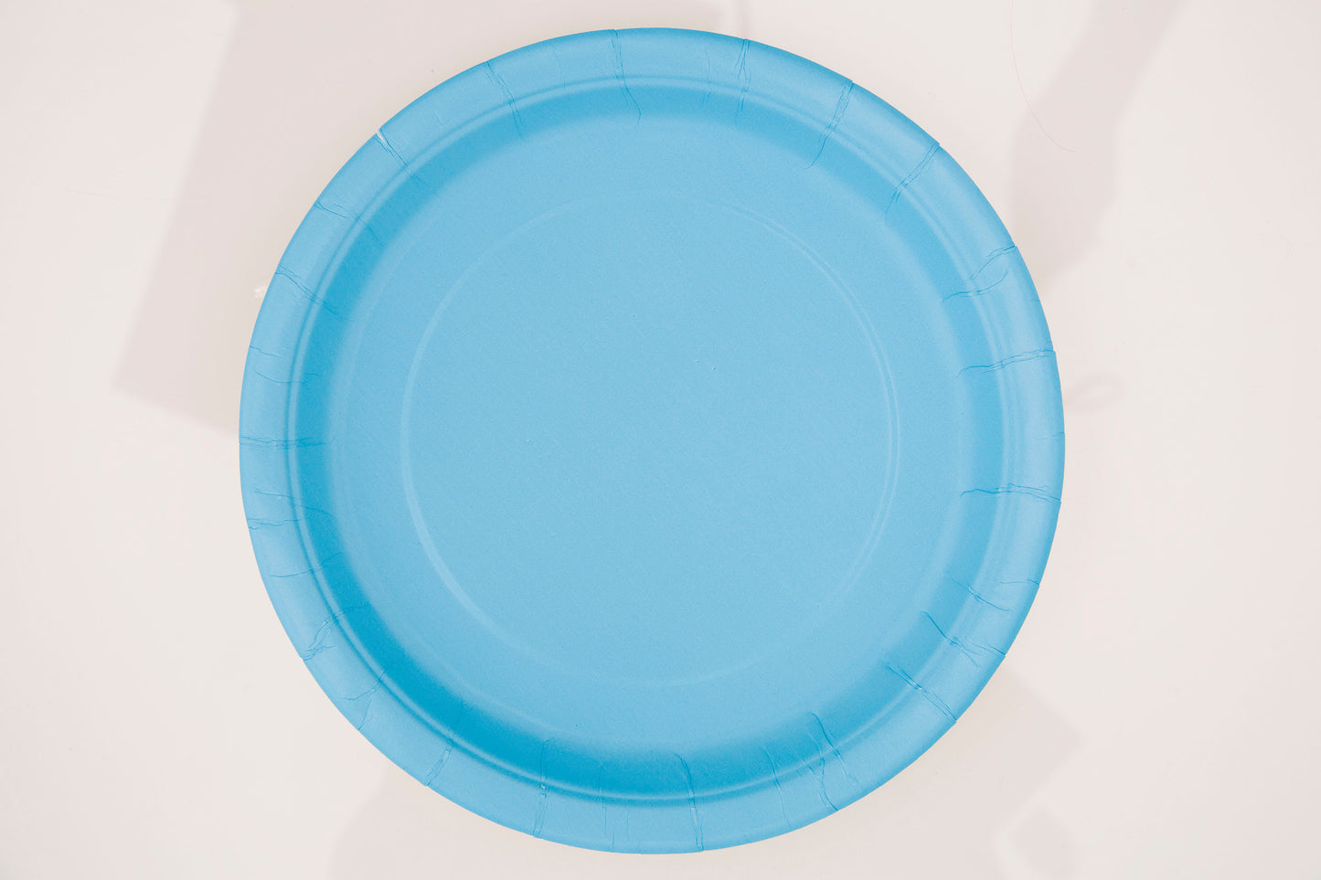 Platos de postre redondos sólidos azul claro de 7", 8 unidades