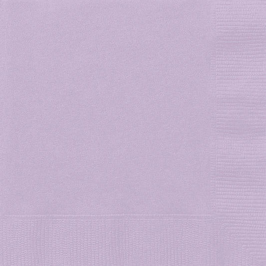 Lavender Solid Beverage Napkins, 20ct