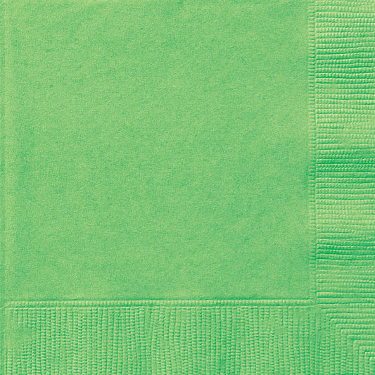 Lime Green Solid Beverage Napkins, 20ct