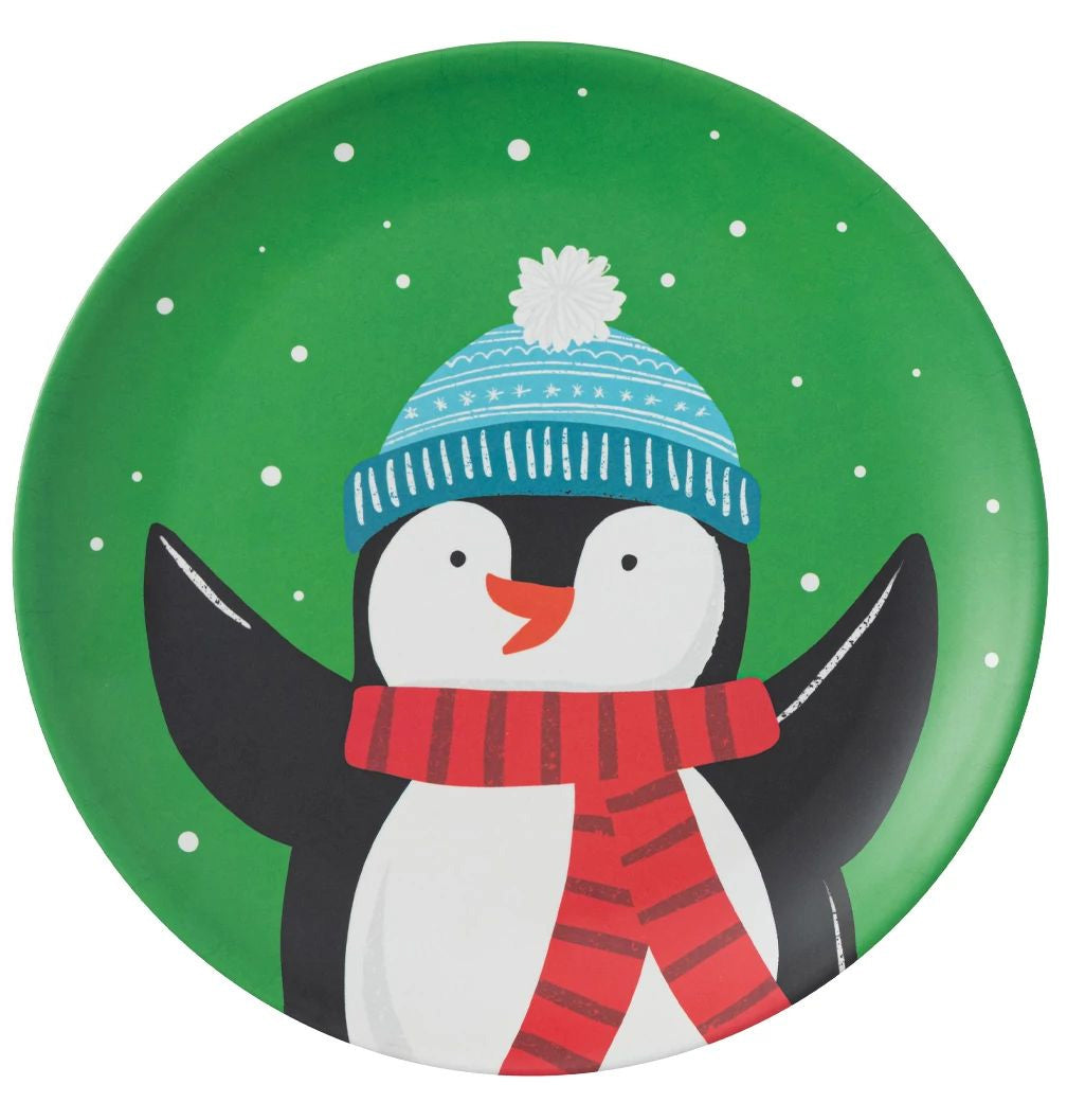 Penguin Winter 10" Plate, 1ct