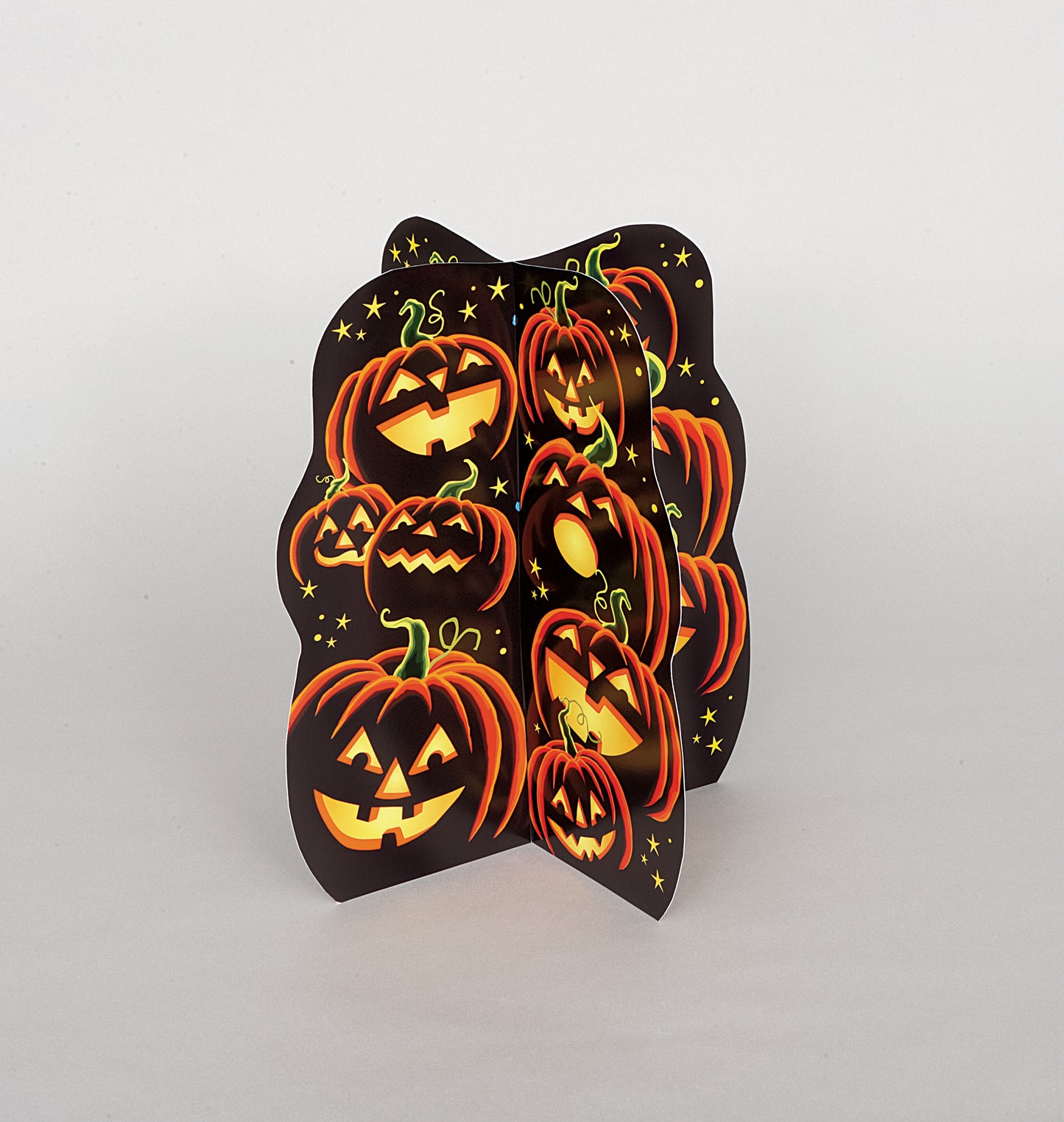 Centro de mesa 3D Pumpkin Grin Deluxe de 14", 1 unidad 