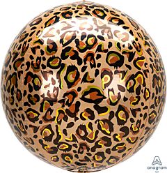 Globo Orbz Leopardo de 16", 1 unidad