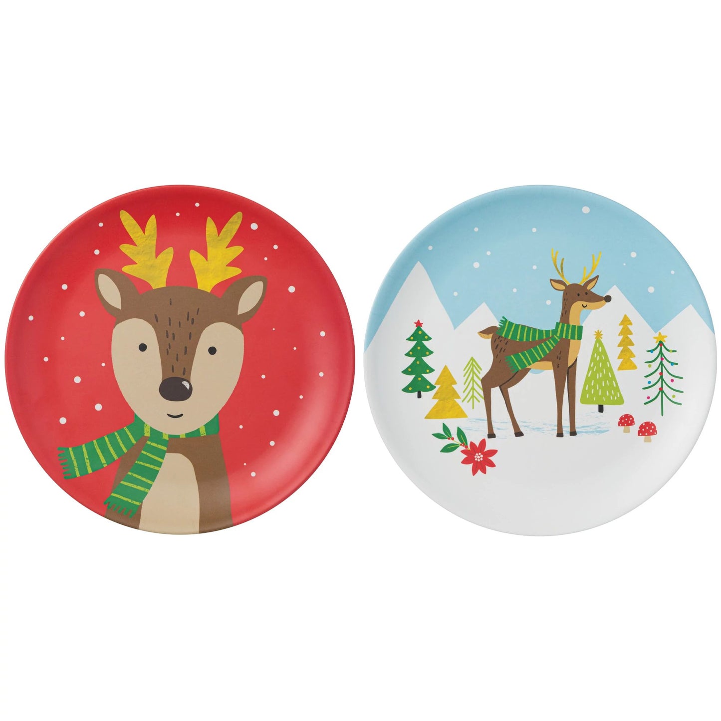 Reindeer Winter 10" Plate, 1ct