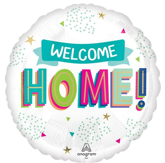 Welcome Home 17" Round Foil Balloon, 1ct