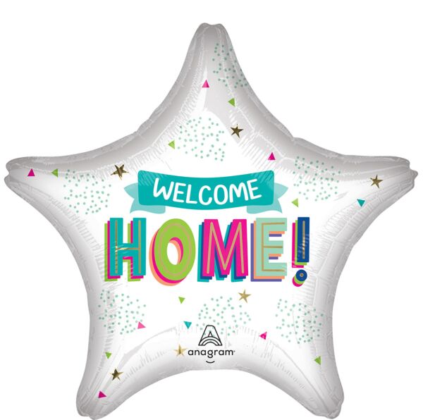 Welcome Home 28" Star Foil Balloon, 1ct