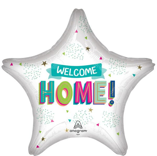 Welcome Home 28" Star Foil Balloon, 1ct