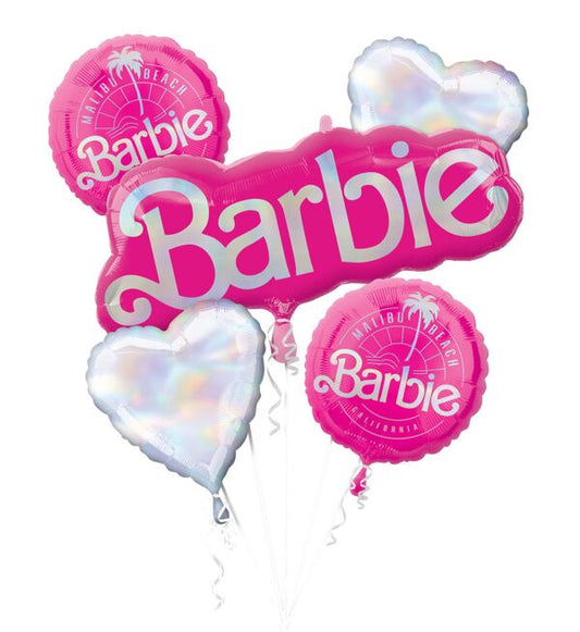 Ramo de globos de Barbie, 5 piezas