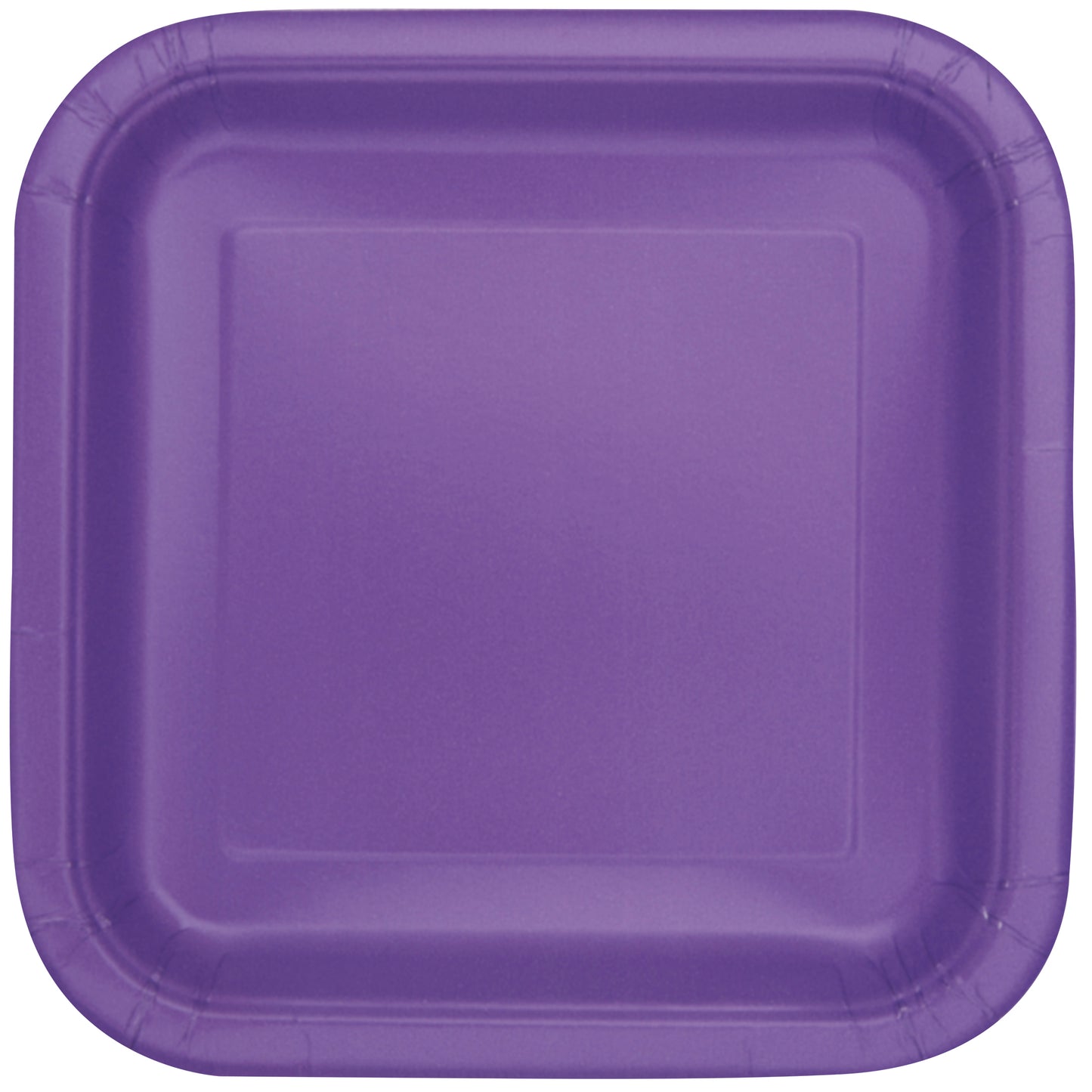 Neon Purple Square 7" Dessert Plates, 16ct