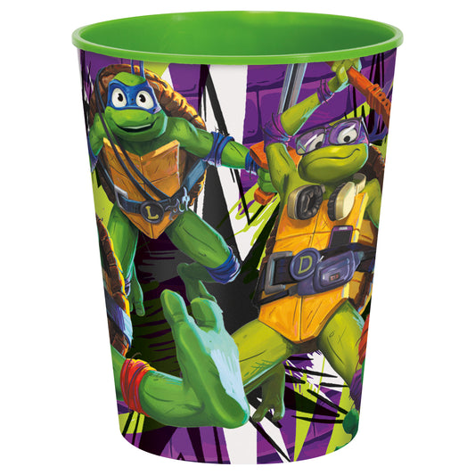 TMNT Mutant Mayhem Vaso de plástico para estadio de 16 oz, 1 ct