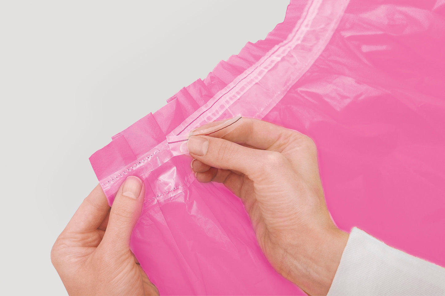 Hot Pink Solid Plastic Table Skirt, 29"x14ft, 1ct