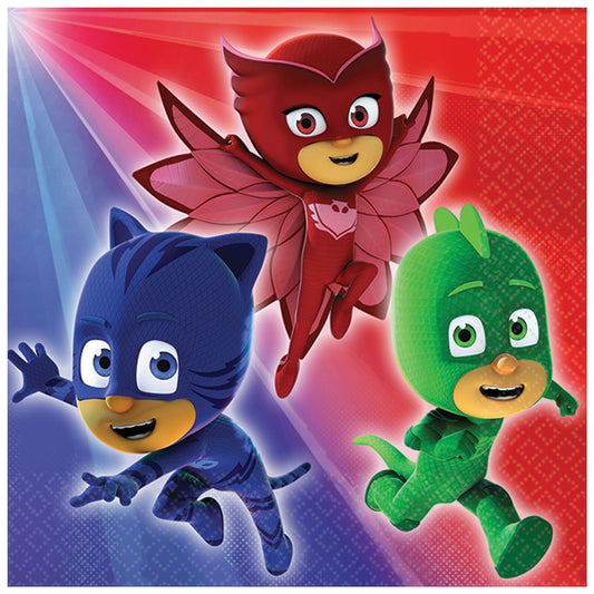 Servilletas para bebidas PJ Masks, 16 unidades