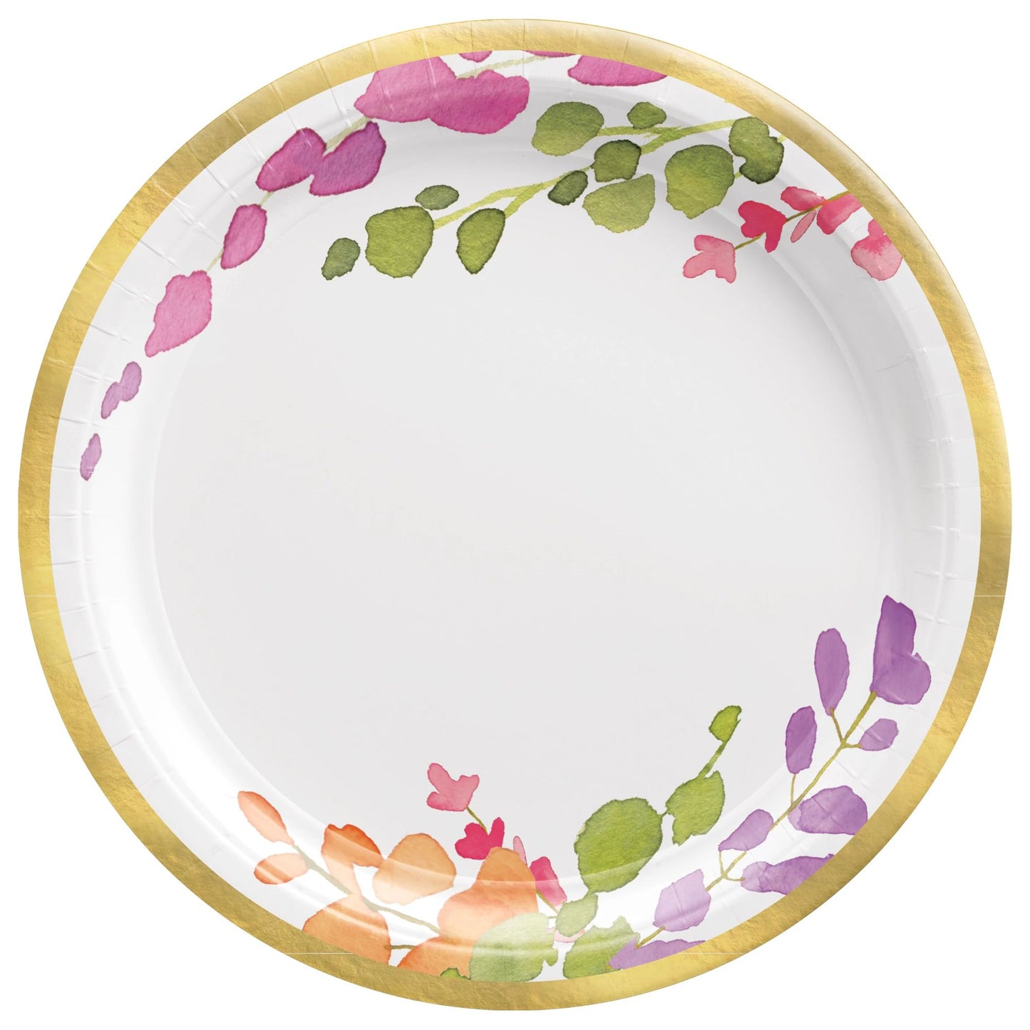 Romantic Floral 7" Round Plates, 8ct