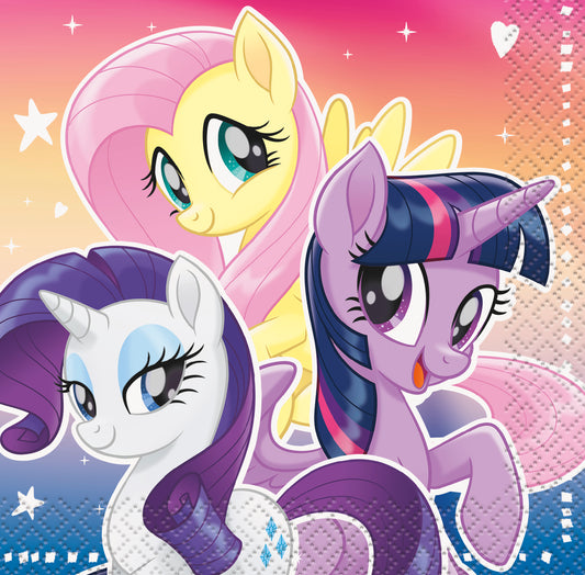 Servilletas para bebidas My Little Pony, 16 unidades