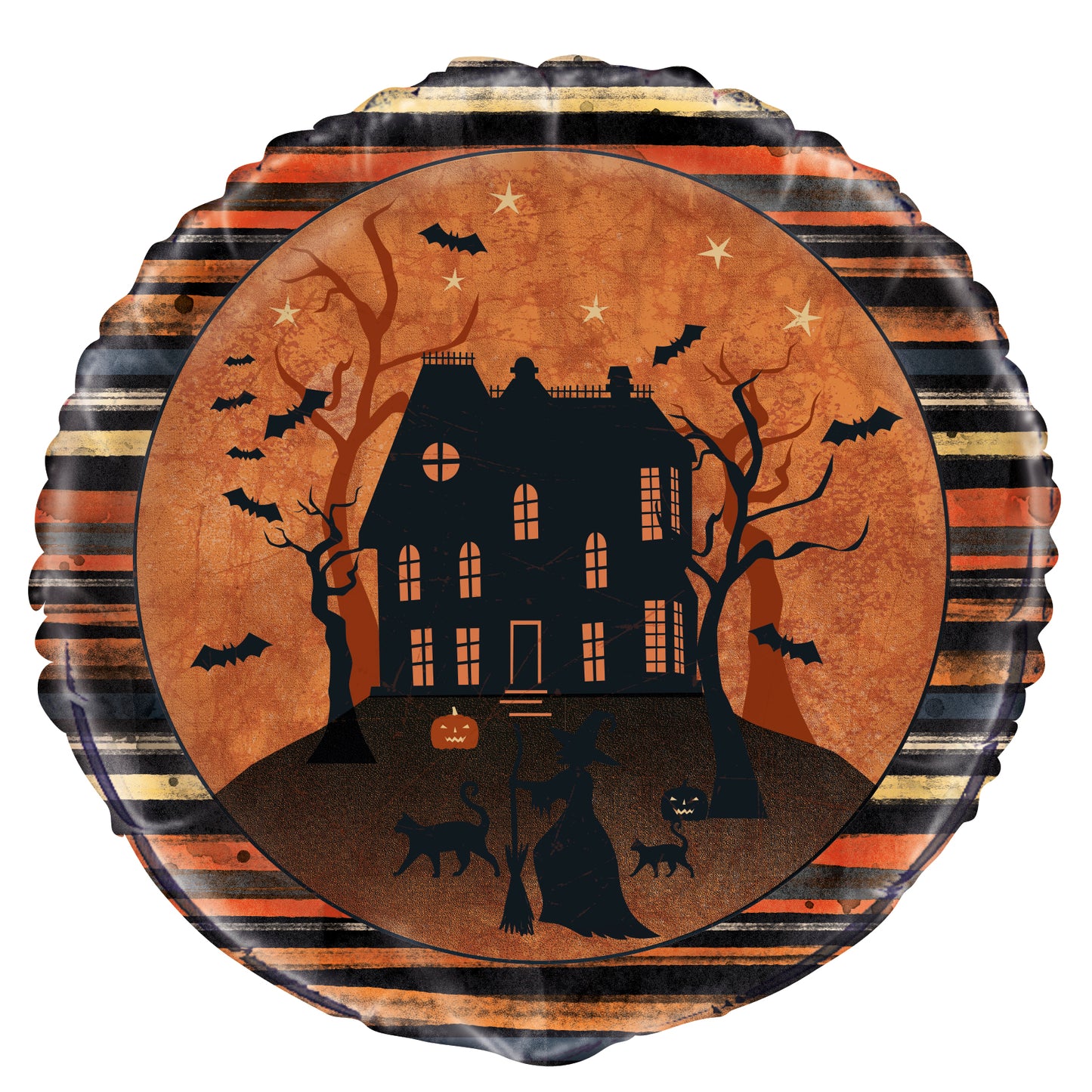 Full Moon Halloween 18" Round Foil Balloon, 1ct