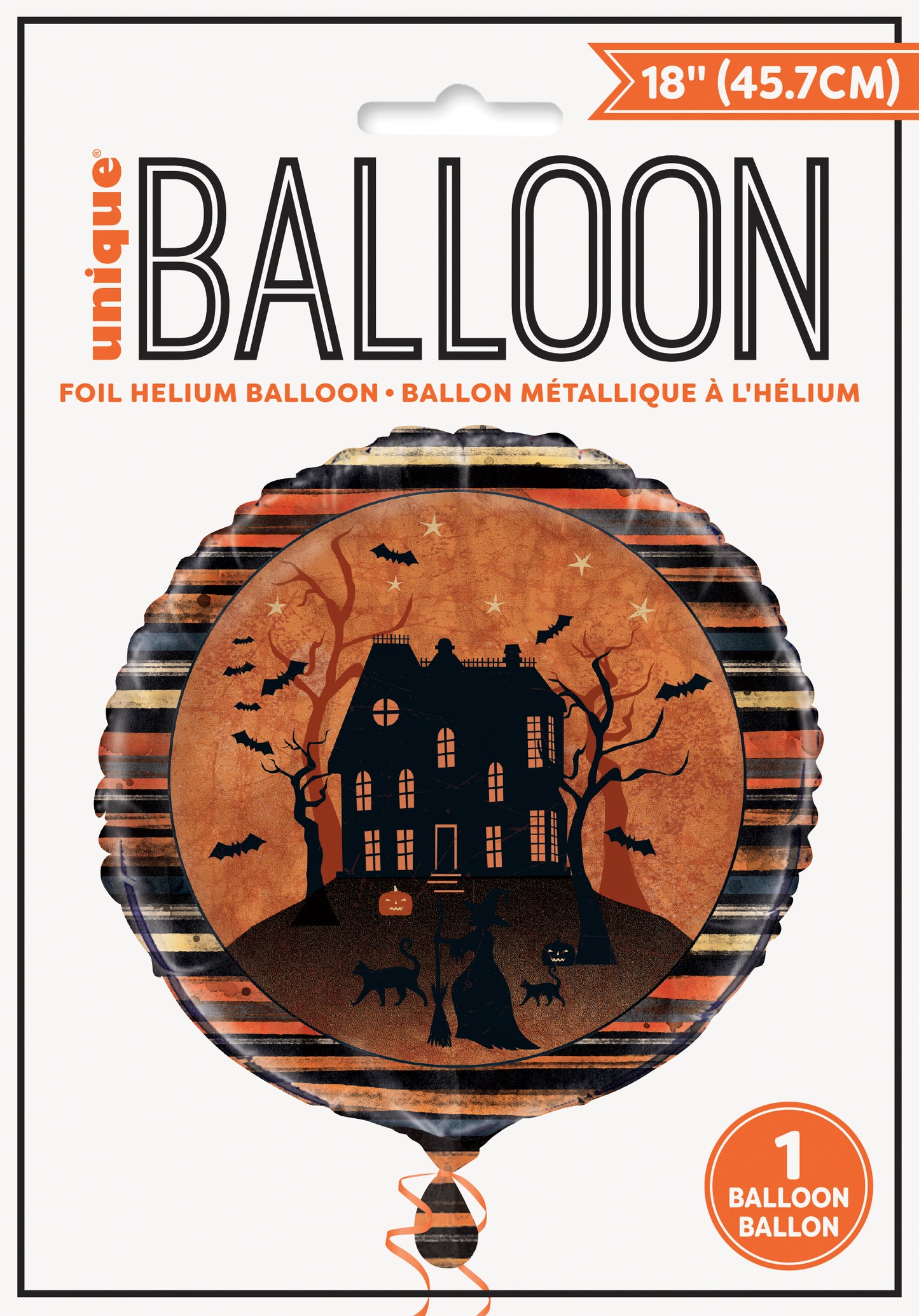 Full Moon Halloween 18" Round Foil Balloon, 1ct