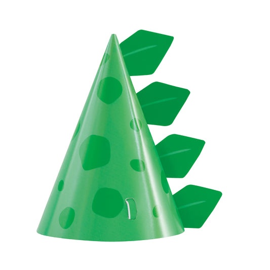 Blue & Green Dinosaur Party Hats, 8ct