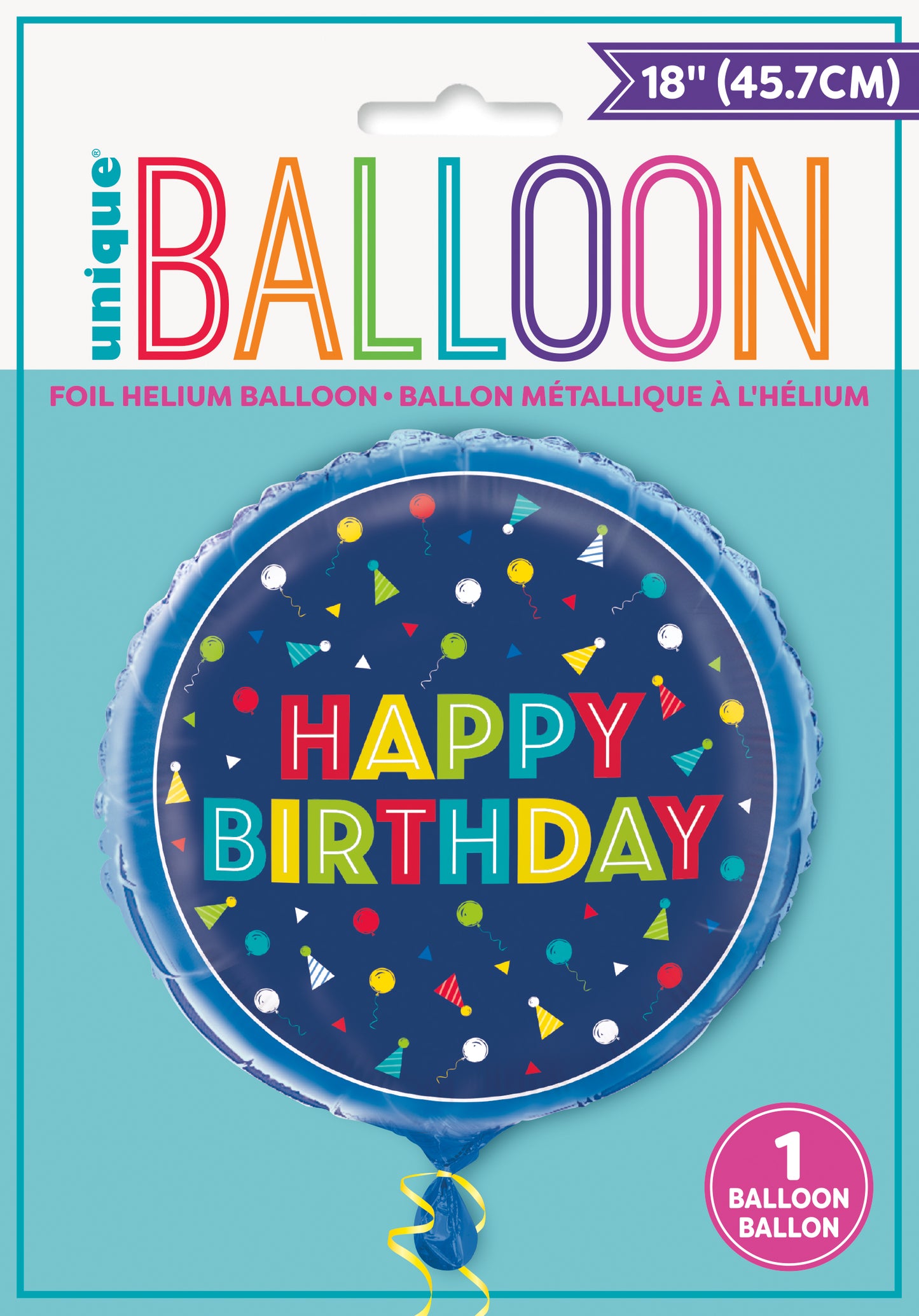 Peppy Birthday 18" Round Foil Balloon, 1ct