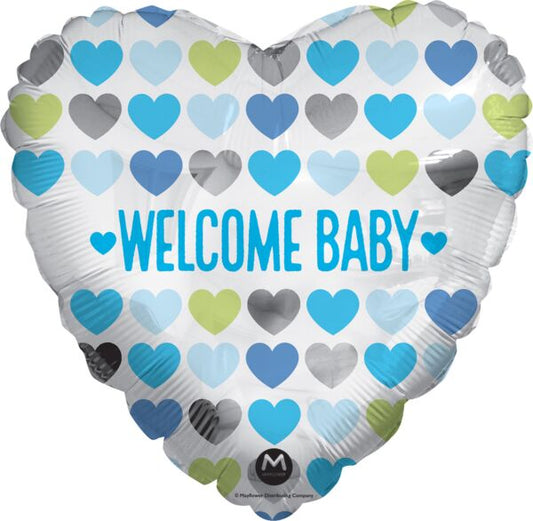 Welcome Baby Boy 17" Foil Balloon, 1ct