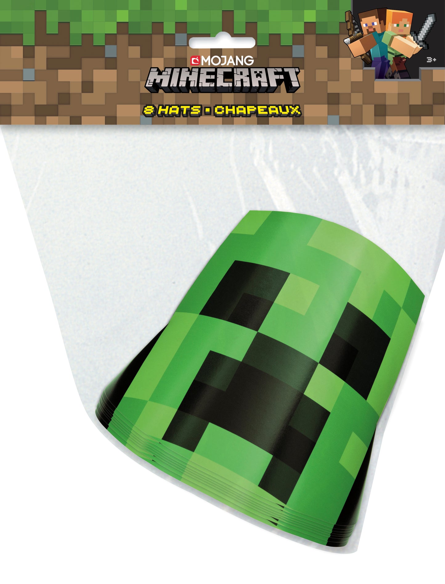 Minecraft Party Hats, 8ct