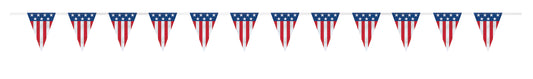 Patriotic Flag Banner, 9ft