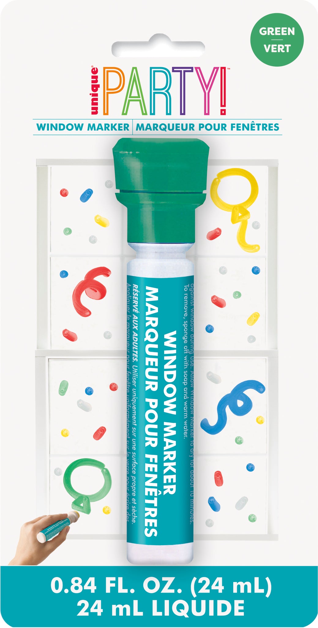 Emerald Green Window Marker - Pack of 1 - Perfect for Decorating,  Celebrating, and Creating Eye-Catching Displays on Windows & Glass Surfaces