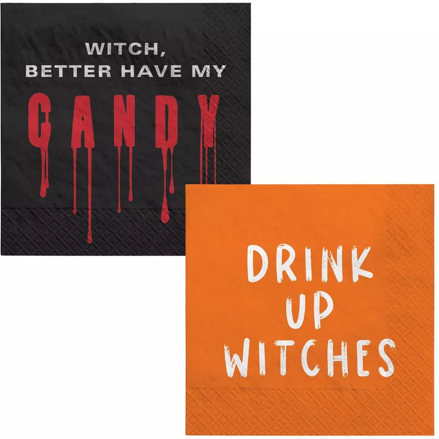 Halloween Assortment Beverage Napkins, 16ct