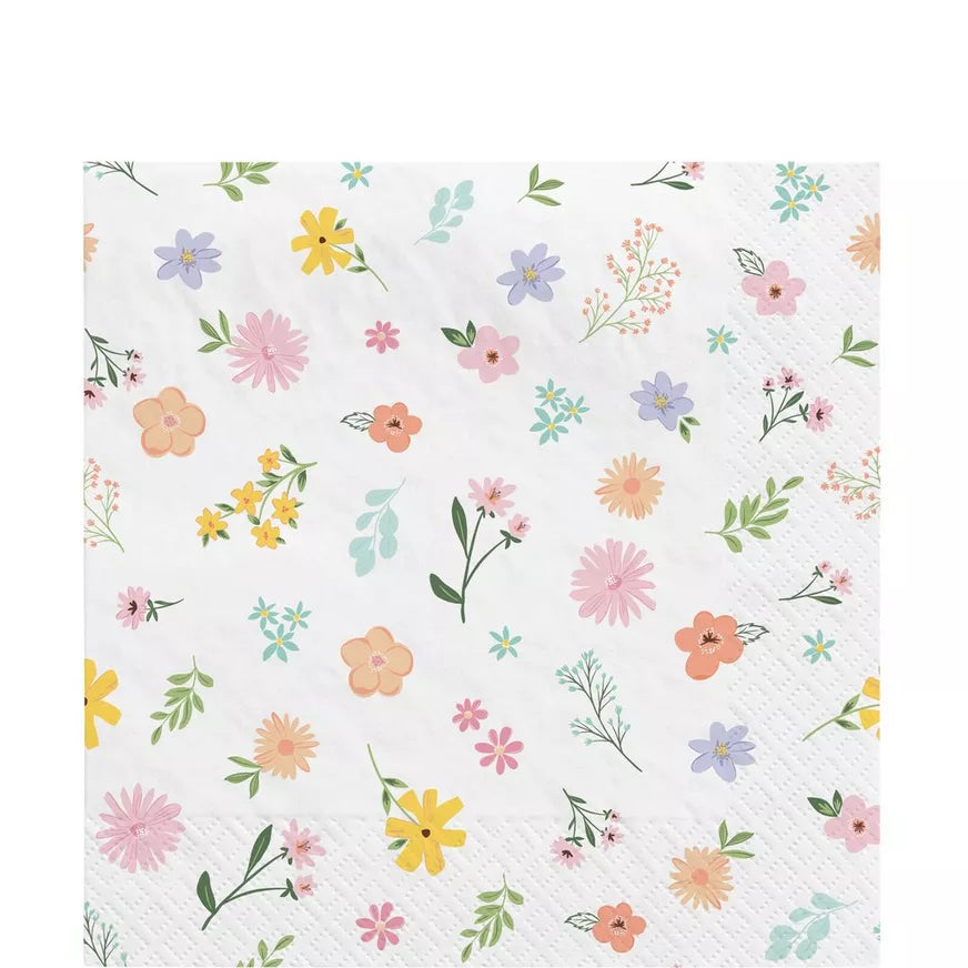 Springtime Blooms Luncheon Napkins, 16ct